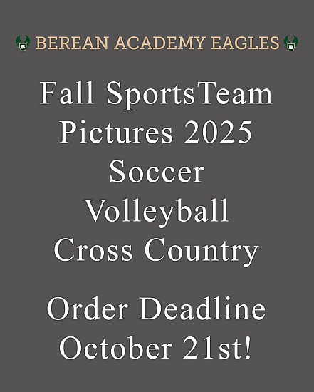 Berean Fall Sports 2025